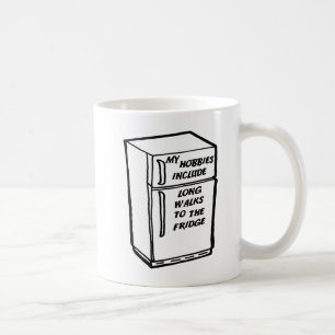 Lange Spaziergänge zum Kühlschrank Funny Mug Kaffeetasse