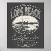 LANGE STRAND LOS ANGELES KALIFORNIA - RMS QUEE MAR POSTER (Vorne)