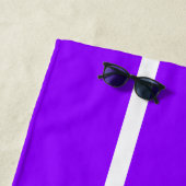 Lange Streifen mit tropischer, heller, Lila Weißer Strandtuch (Beispiel)