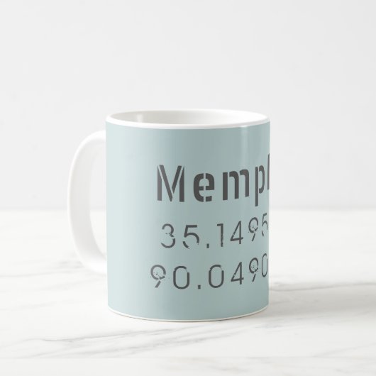 Länge und Breite der Memphis Kaffeetasse (Vorderseite Links)