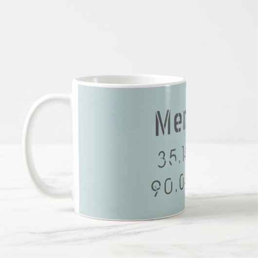 Länge und Breite der Memphis Kaffeetasse (Links)