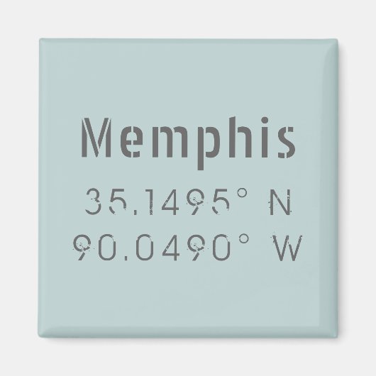 Länge und Breite der Memphis Magnet (Vorne)