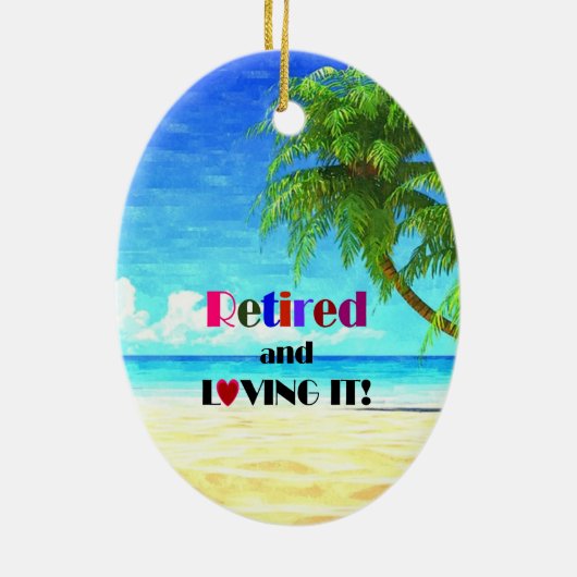 Lange und liebend...das gute Leben Keramikornament (Hinten)