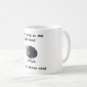 Lange verlorenes Lamm: Gras isst schwarzes Schaf Kaffeetasse (VorderseiteRechts)