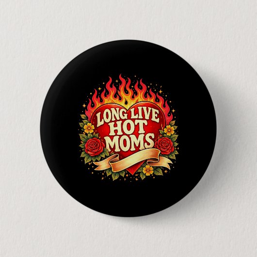 Lange Vintage Lebende Heiße Mütter Mutterschaft Ma Button (Vorderseite)
