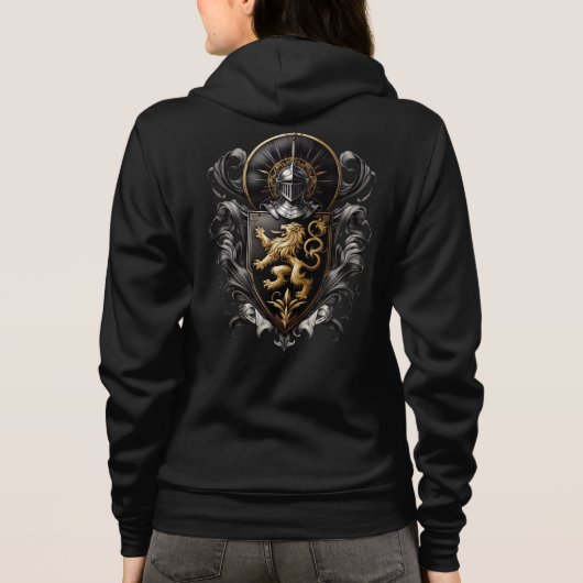 Lange Wappen für Frauen Hoodie (Rückseite)