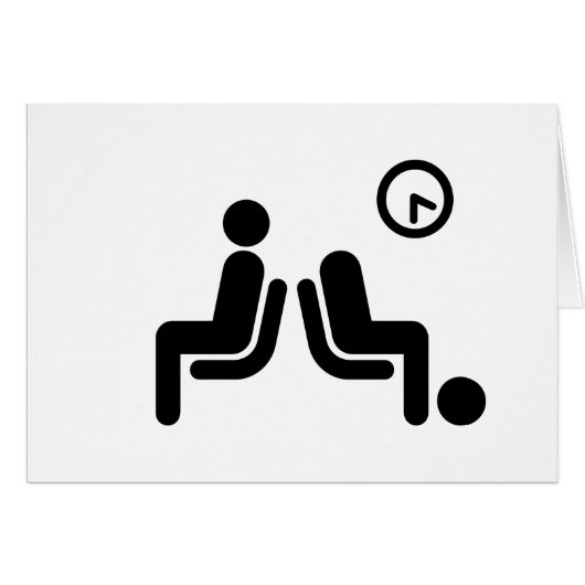 Lange Wartezeit Grußkarten signieren (Vorderseite (Horizontal))