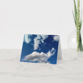 Lange weiche Wolke Dankeskarte