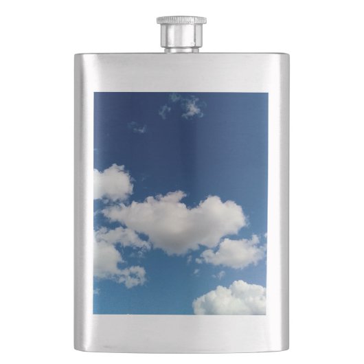 Lange weiche Wolke Flachmann (Vorderseite)