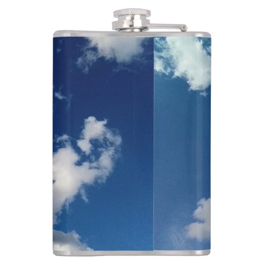 Lange weiche Wolke Flachmann (Rückseite)