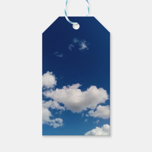 Lange weiche Wolke Geschenkanhänger (Vorderseite)