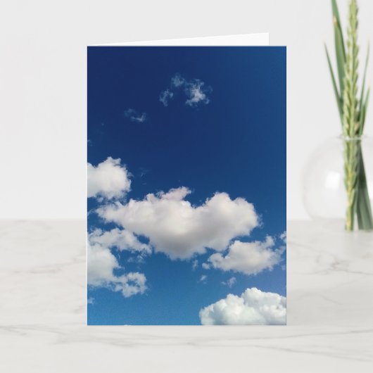 Lange weiche Wolke Karte (Vorderseite)