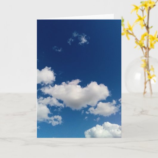 Lange weiche Wolke Karte (Gelbe Blume)