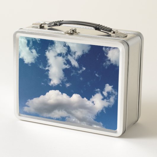 Lange weiche Wolke Metall Brotdose (Vorderseite)