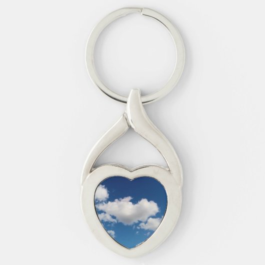 Lange weiche Wolke Schlüsselanhänger (Vorderseite)