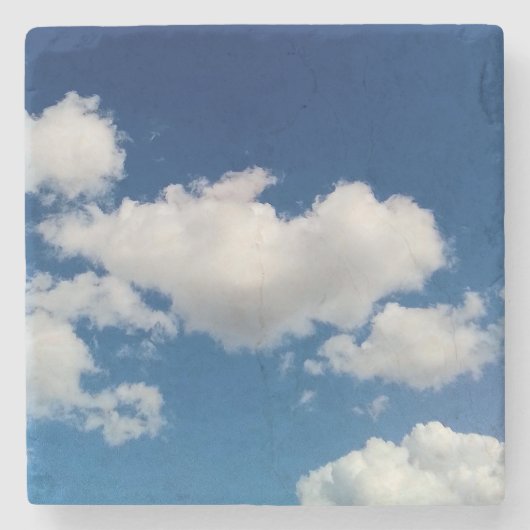 Lange weiche Wolke Steinuntersetzer (Vorderseite)