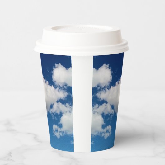 Lange weiche Wolken Pappbecher (Links)