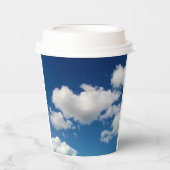 Lange weiche Wolken Pappbecher (Vorderseite)