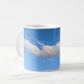 Lange weiße Wolke Kaffeetasse (Vorderseite Links)