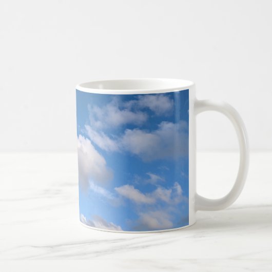 Lange weiße Wolke Kaffeetasse (Rechts)