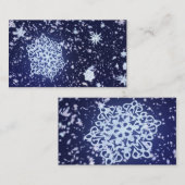Lange Winternachts-Lesezeichen Visitenkarte (Vorne/Hinten)