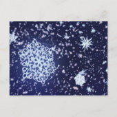 Lange Winternachtskarte Postkarte (Vorderseite)