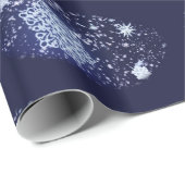 Lange Winter's Night Weihnachtswrapping Paper Geschenkpapier (Rolleneckpunkt)