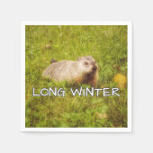 Lange Winterservietten Serviette (Vorderseite)