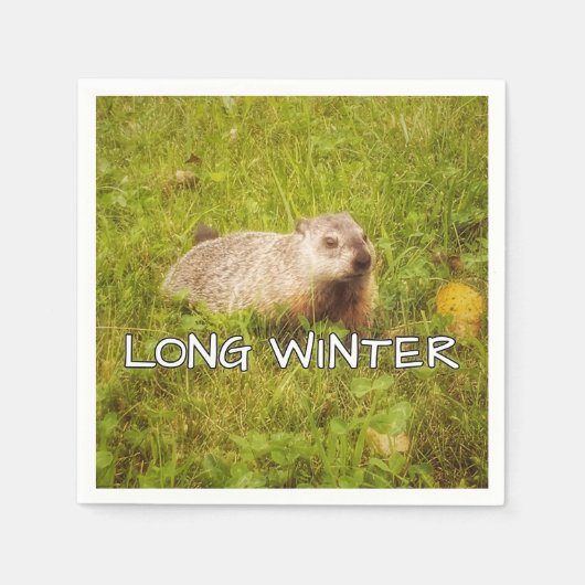 Lange Winterservietten Serviette (Vorderseite)