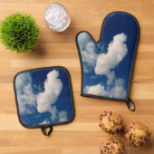 Lange Wolke Ofenhandschuh & Topflappen-Set (Oben Unten)