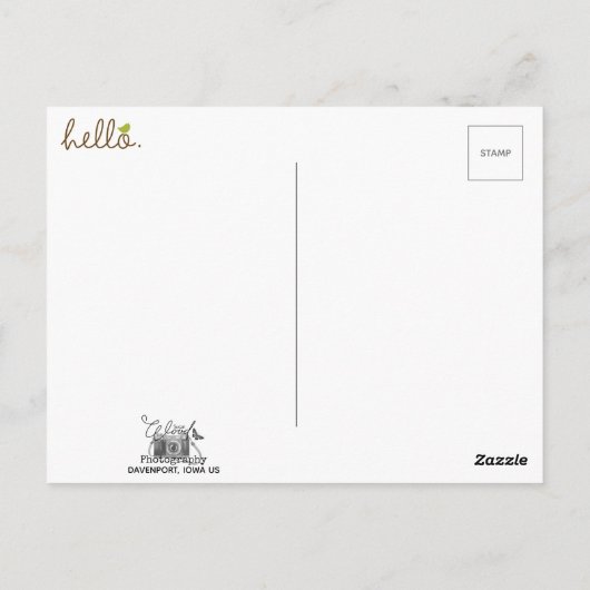 Lange Zeit, keine Postkarte sehen (Rückseite)