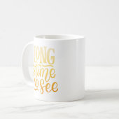 lange Zeit nicht sehen Kaffeetasse (Vorderseite Links)