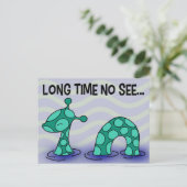 Lange Zeit nicht sehen Postkarte (Stehend Vorderseite)