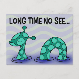 Lange Zeit nicht sehen Postkarte