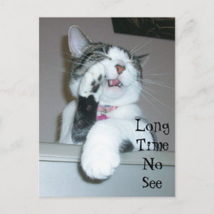 Lange Zeit nicht sehen Postkarte