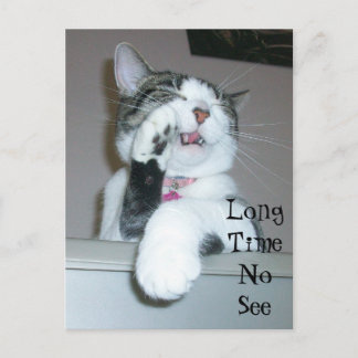 Lange Zeit nicht sehen Postkarte