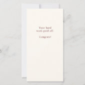 Lange Zeit, um nüchtern Sobriety Geburtstag Bleibe Karte (Rückseite)