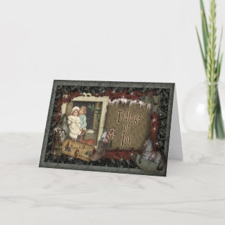 Lange Zeit wünscht Weihnachts-Weihnachtskarte Feiertagskarte