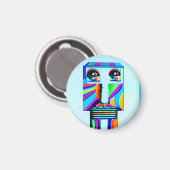Längen alte Soul Kunstkunst Magnet (Vorderseite/Rückseite)
