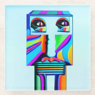 Längen alte Soule Surrealismus Kunst Glasuntersetzer