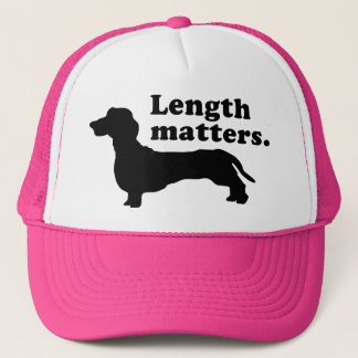 "Längen-Angelegenheiten." (Dackel) Truckerkappe