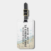 Längengrad der Abbildung: Fort Pierce FL Gepäckanhänger (Vorderseite vertikal)