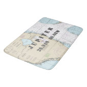 Längengrad des Breitengrades des nautischen Jupite Badematte (Schrägansicht)