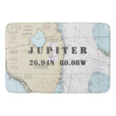 Längengrad des Breitengrades des nautischen Jupite Badematte (Vorderseite)