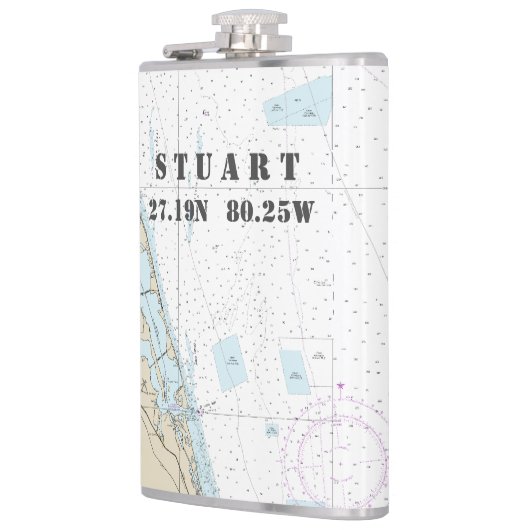 Längengrad Vintag Nautic Flachmann (Links)