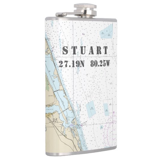 Längengrad Vintag Nautic Flachmann (Rechts)