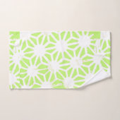 Längengrünes geometrisches Muster Badhandtuch Set (Handtuch)