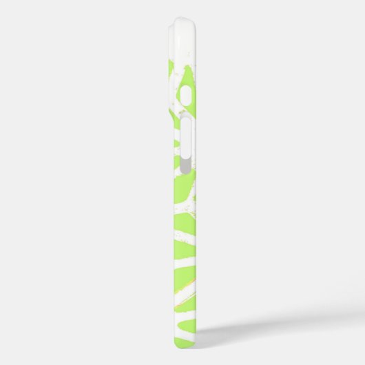 Längengrünes geometrisches Muster Case-Mate iPhone Hülle (Rückseite / Links)