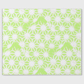 Längengrünes geometrisches Muster Geschenkpapier (Flach)