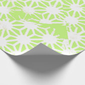 Längengrünes geometrisches Muster Geschenkpapier (Ecke)